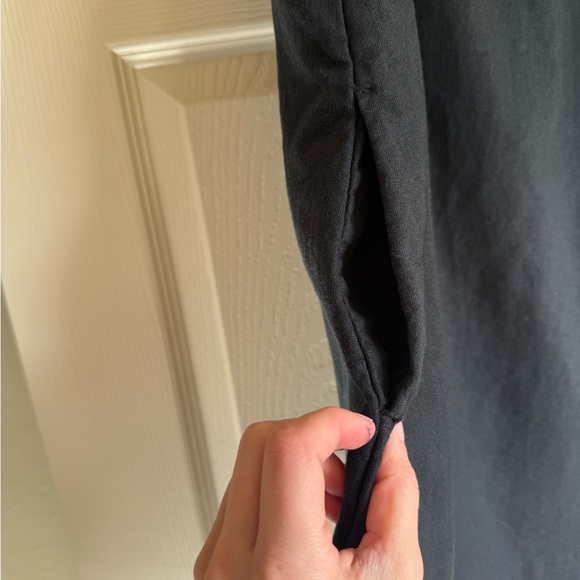 Abercrombie & Fitch High-Neck Linen-Blend Mini Dress Small - Picture 5 of 5